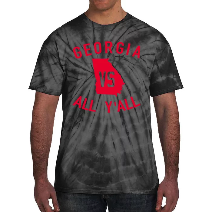 Georgia Vs All Y'all Funny Georgia Tie-Dye T-Shirt