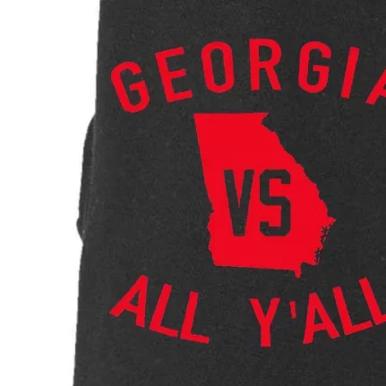 Georgia Vs All YAll Funny Georgia Doggie 3-End Fleece Hoodie