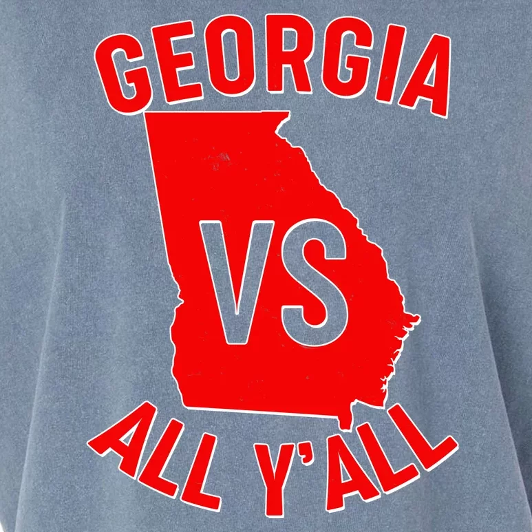 Georgia VS All Yall Football Fan Garment-Dyed Women's Muscle Tee