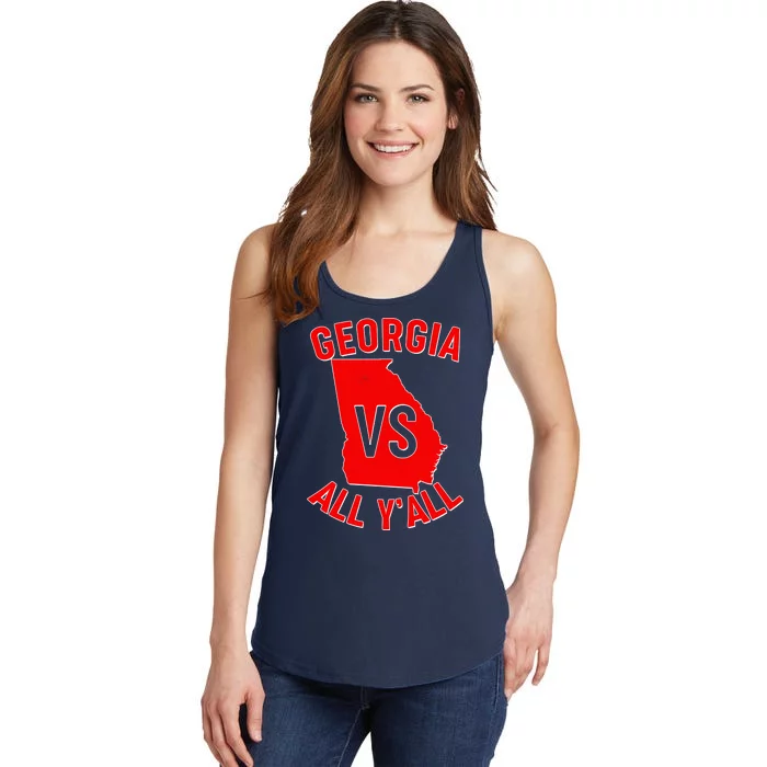 Georgia VS All Yall Football Fan Ladies Essential Tank