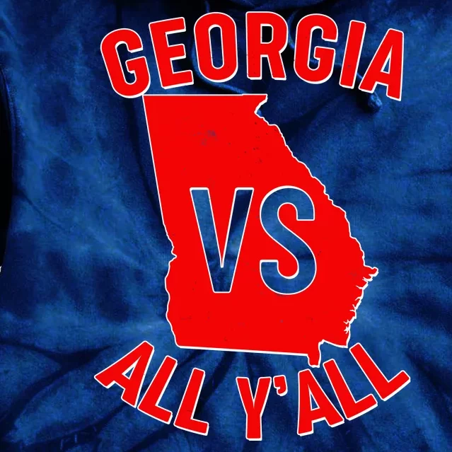 Georgia VS All Yall Football Fan Tie Dye Hoodie