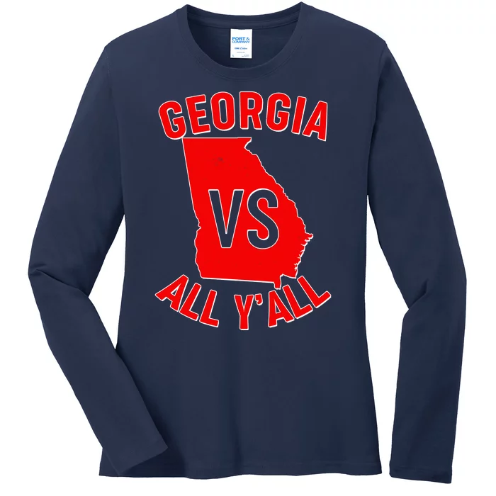 Georgia VS All Yall Football Fan Ladies Long Sleeve Shirt