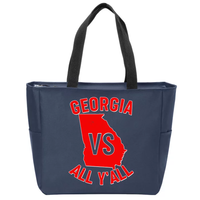 Georgia VS All Yall Football Fan Zip Tote Bag