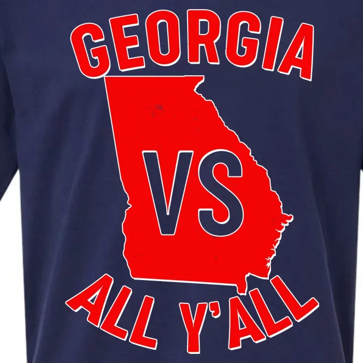 Georgia VS All Yall Football Fan Sueded Cloud Jersey T-Shirt