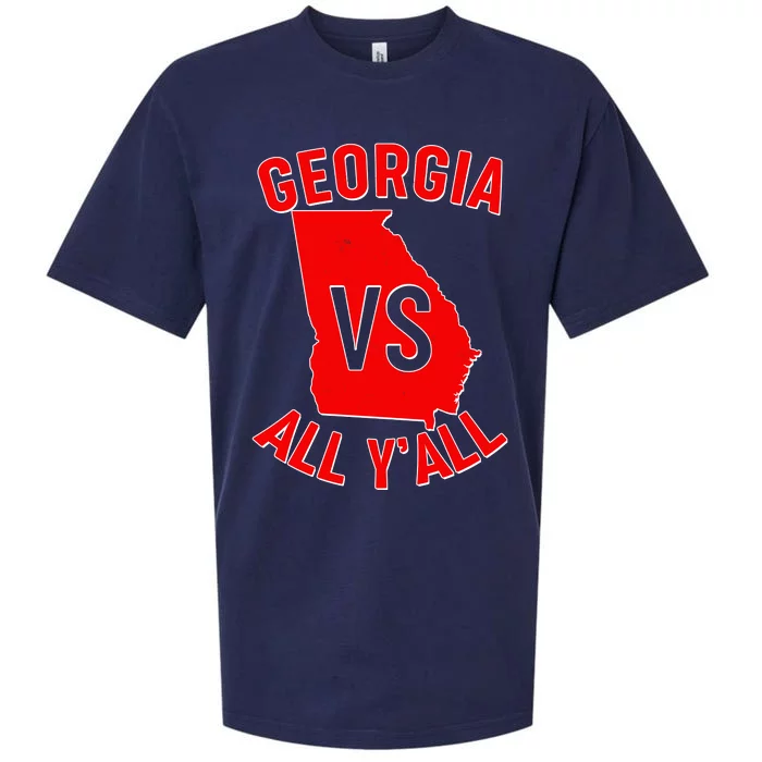 Georgia VS All Yall Football Fan Sueded Cloud Jersey T-Shirt