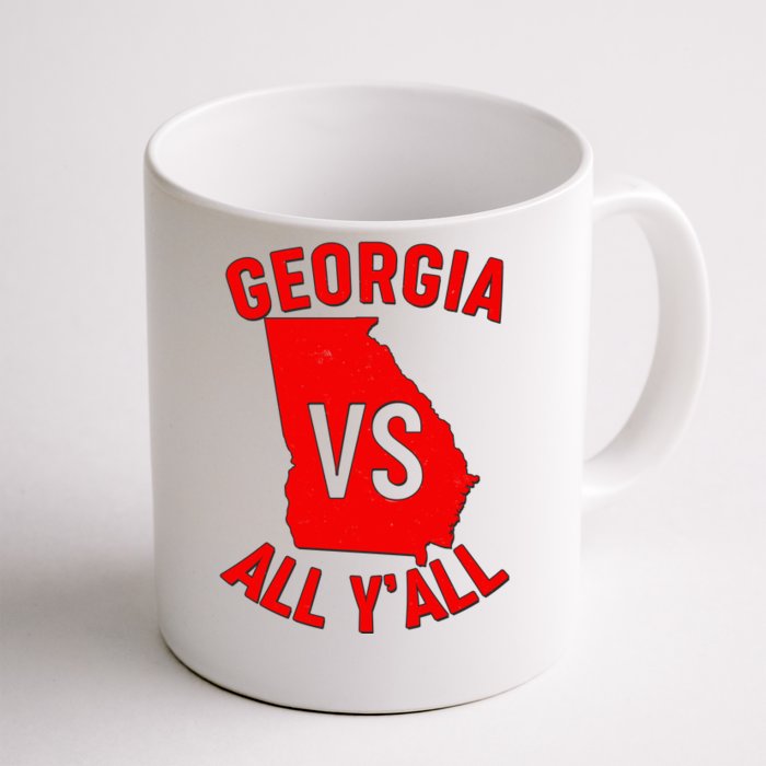 Georgia VS All Yall Football Fan Front & Back Coffee Mug