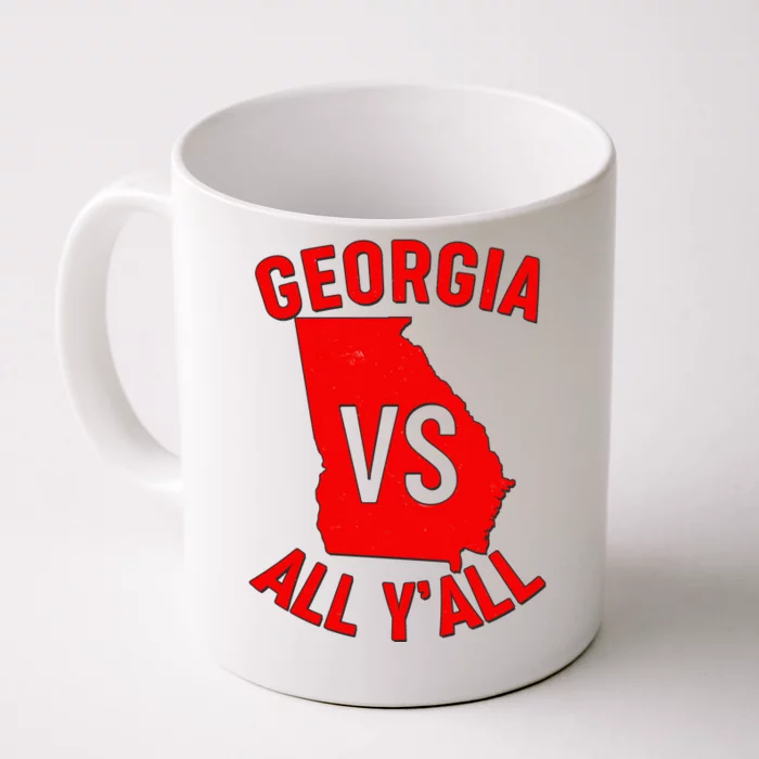 Georgia VS All Yall Football Fan Front & Back Coffee Mug