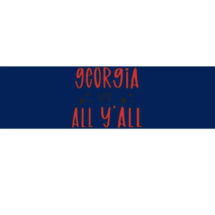 Georgia Vs All Y'all Bumper Sticker