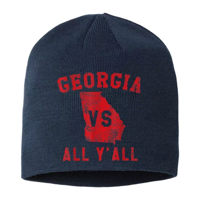 Georgia Vs All Yall For Y'All From Georgia 8 1/2in Sustainable Knit Beanie