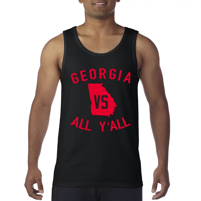 Georgia Vs All Y'all Funny Georgia Tank Top