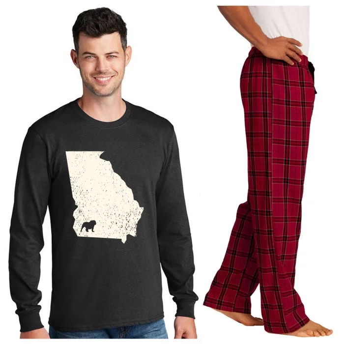 Georgia Vs All Yall Retro Vintage Long Sleeve Pajama Set