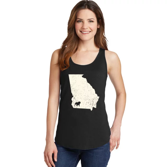 Georgia Vs All Yall Retro Vintage Ladies Essential Tank