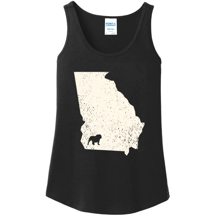 Georgia Vs All Yall Retro Vintage Ladies Essential Tank