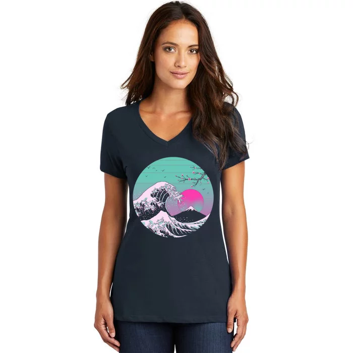 Great Vapor Aesthetics Women's V-Neck T-Shirt