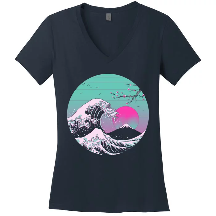 Great Vapor Aesthetics Women's V-Neck T-Shirt