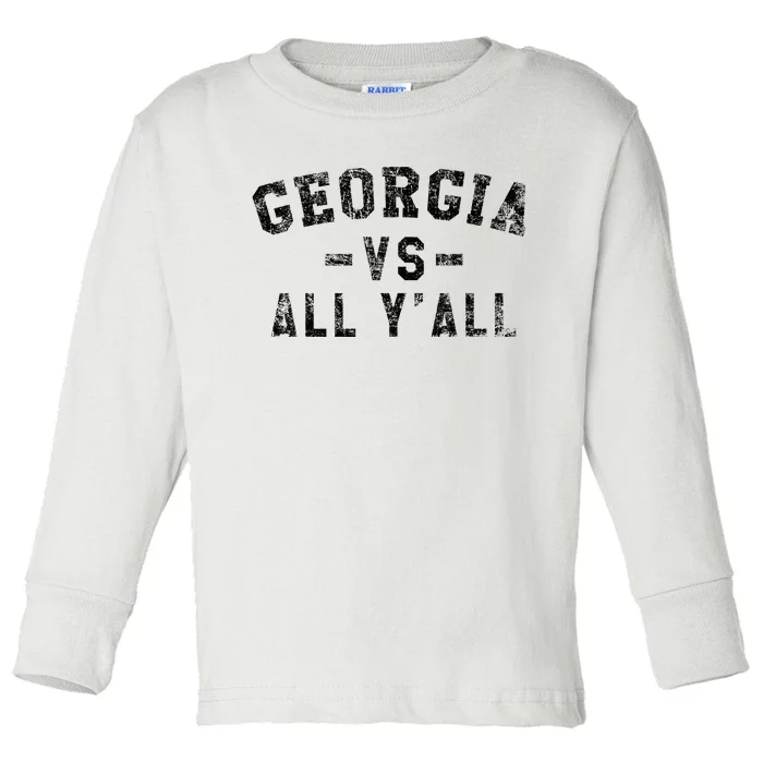 Georgia Vs All Yall Toddler Long Sleeve Shirt