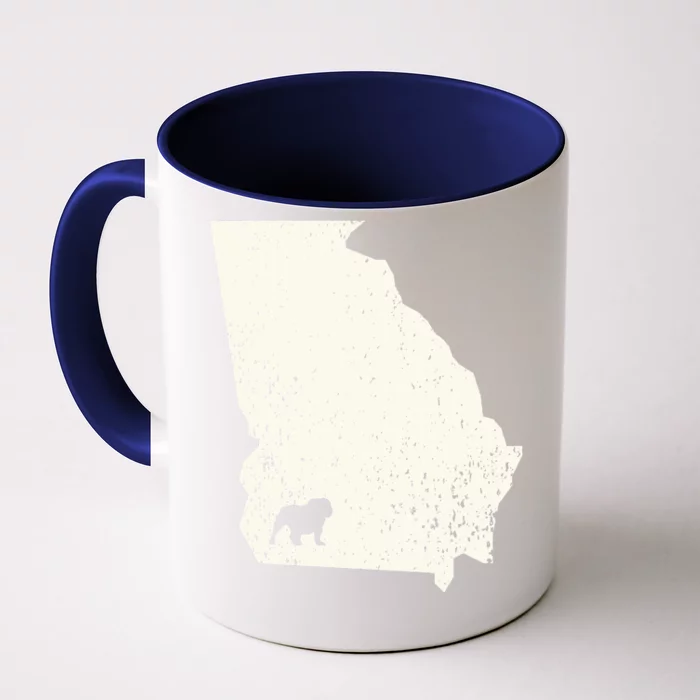 Georgia Vs All Yall Retro Vintage Front & Back Coffee Mug