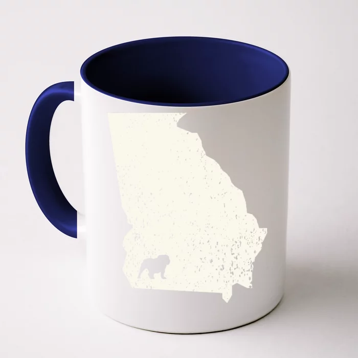 Georgia vs All Yall Retro Vintage Front & Back Coffee Mug