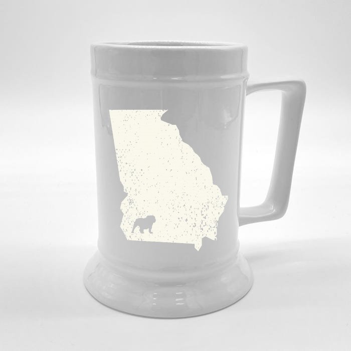 Georgia vs All Yall Retro Vintage Front & Back Beer Stein