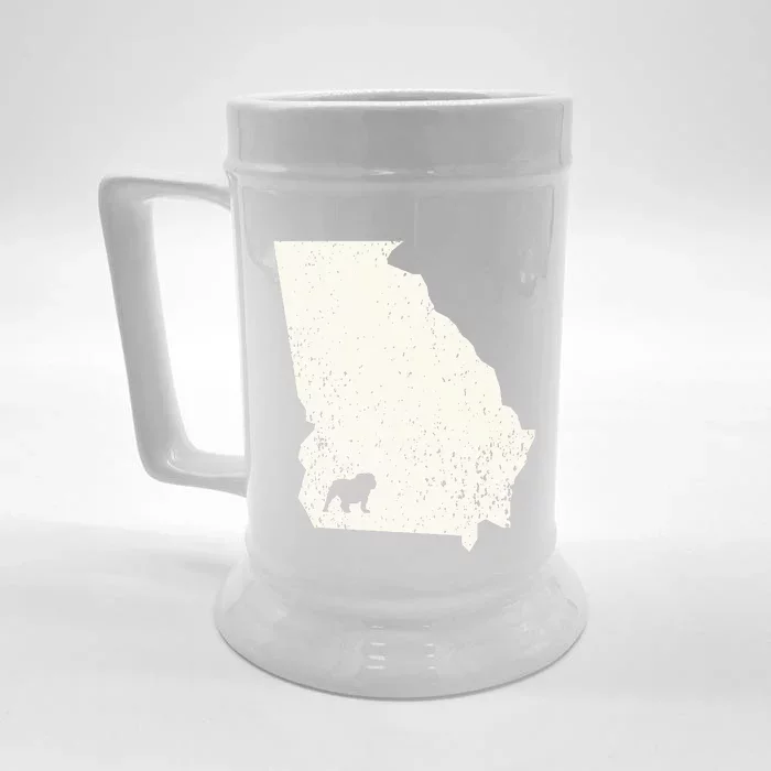 Georgia vs All Yall Retro Vintage Front & Back Beer Stein