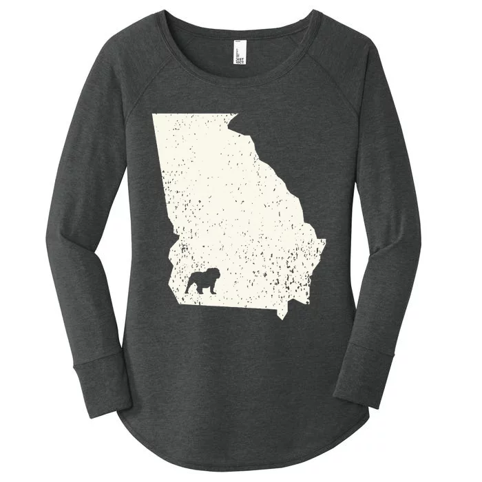 Georgia vs All Yall Retro Vintage Women's Perfect Tri Tunic Long Sleeve Shirt