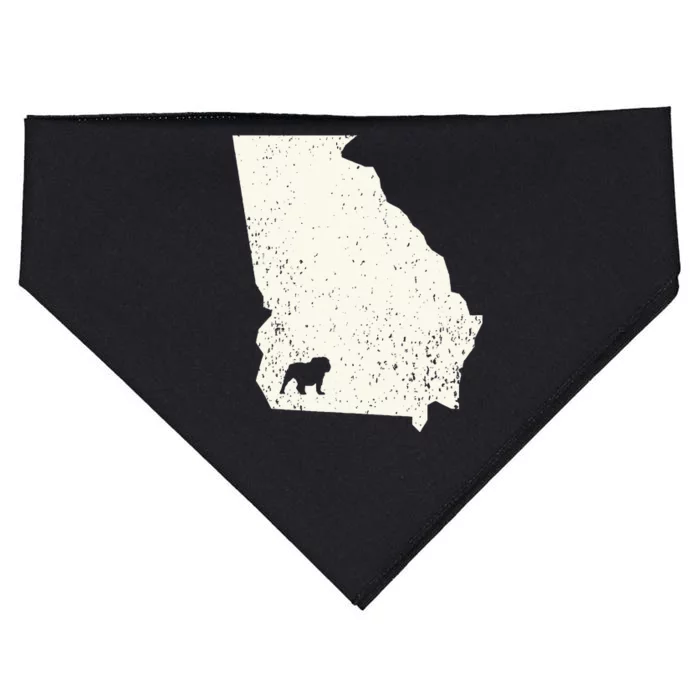 Georgia vs All Yall Retro Vintage USA-Made Doggie Bandana