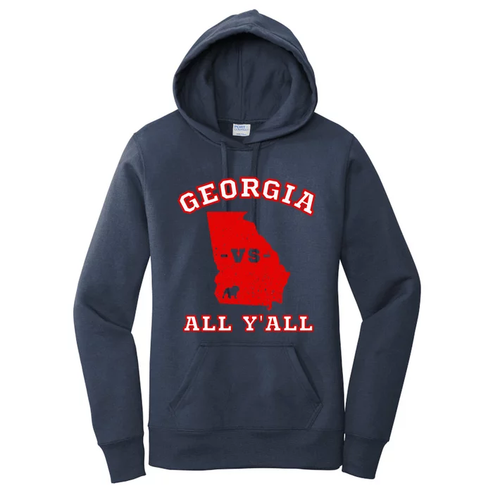 Georgia Vs All Yall Retro Vintage Women's Pullover Hoodie