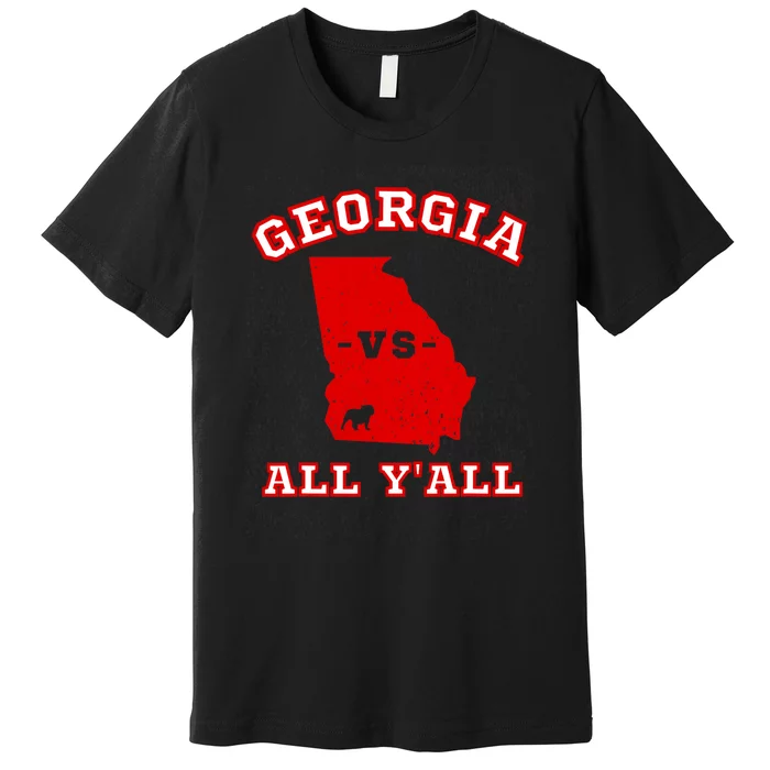 Georgia Vs All Yall Retro Vintage Premium T-Shirt