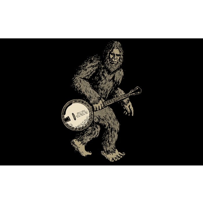 Grassquatch! Vintage Bigfoot & Bluegrass Banjo Music Bumper Sticker