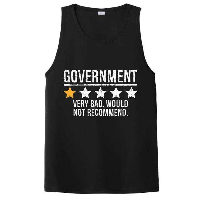 Government Very Bad Would Not Recommend Performance Tank