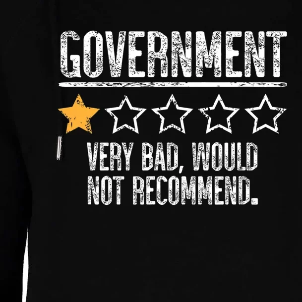 Government Very Bad Would Not Recommend Womens Funnel Neck Pullover Hood