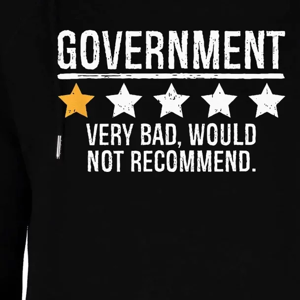 Government Very Bad Would Not Recommend Womens Funnel Neck Pullover Hood