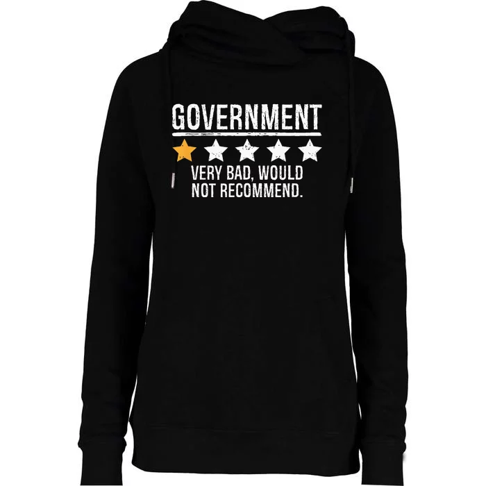 Government Very Bad Would Not Recommend Womens Funnel Neck Pullover Hood