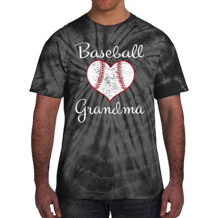 Grandma Vintage Baseball Grandma Tie-Dye T-Shirt