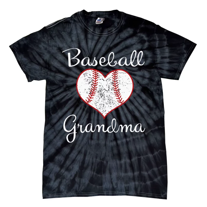 Grandma Vintage Baseball Grandma Tie-Dye T-Shirt