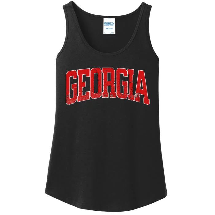 Georgia Vintage City Ladies Essential Tank