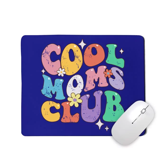 Groovy Vintage Cool Moms Club Funny Smile MotherS Day Gift Mousepad