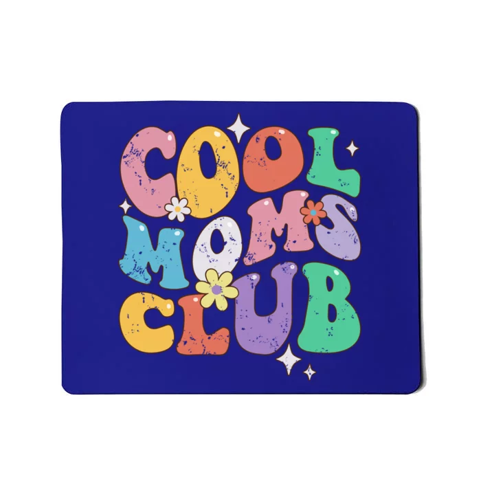 Groovy Vintage Cool Moms Club Funny Smile MotherS Day Gift Mousepad