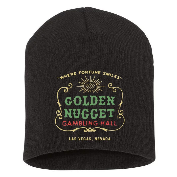 Golden Vegas Casino Hotel Short Acrylic Beanie