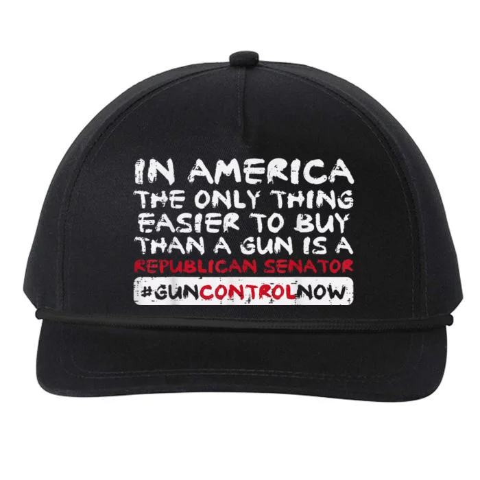 Gun Violence Control Easier Buy Republican Orange Snapback Five-Panel Rope Hat