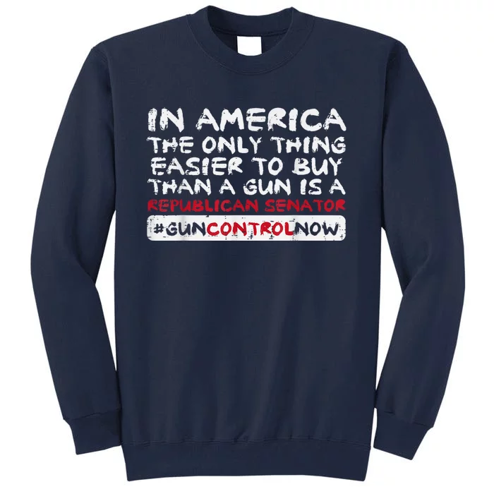 Gun Violence Control Easier Buy Republican Orange Tall Sweatshirt