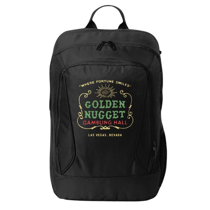 Golden Vegas Casino Hotel Retro Vintage City Backpack