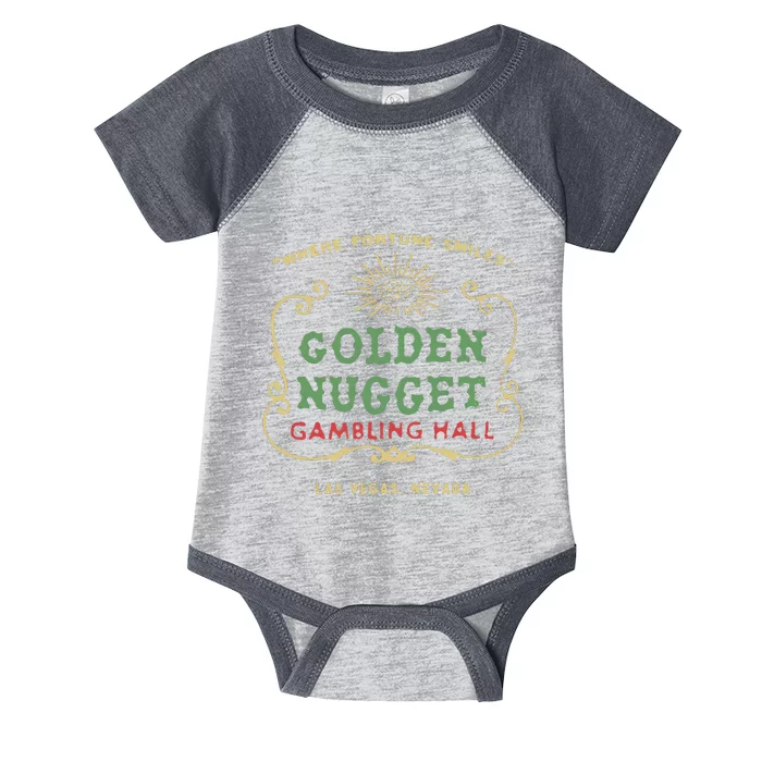 Golden Vegas Casino Hotel Retro Vintage Infant Baby Jersey Bodysuit