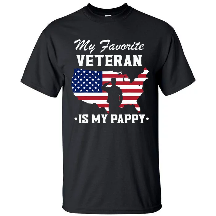 Grandpa Veterans Day My Favorite Veteran Is My Pappy Tall T-Shirt