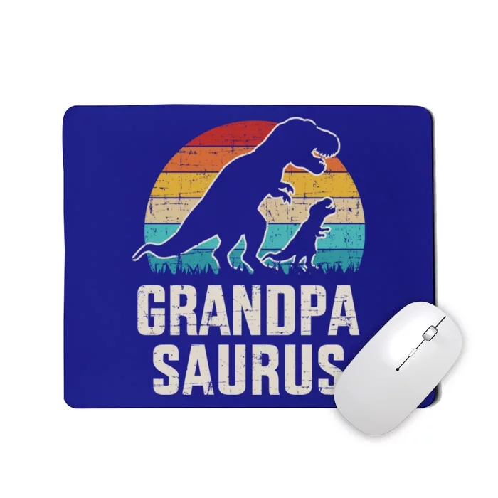 Grandpasaurus Vintage Dinosaur For Grandpa From Grand Gift Mousepad