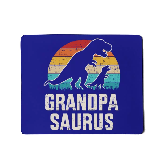 Grandpasaurus Vintage Dinosaur For Grandpa From Grand Gift Mousepad