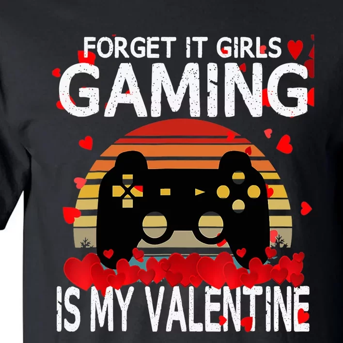 Gamer Valentines Day Video Games Funny Gaming Tall T-Shirt