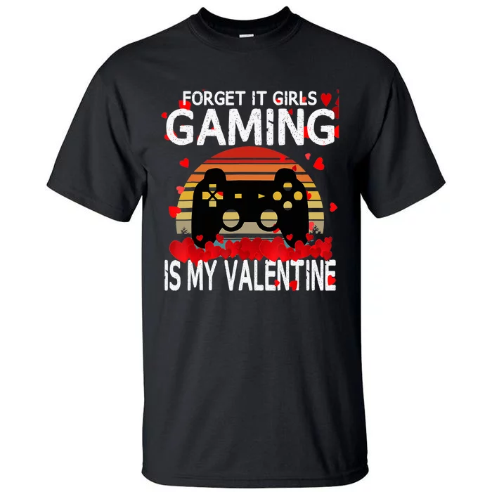 Gamer Valentines Day Video Games Funny Gaming Tall T-Shirt