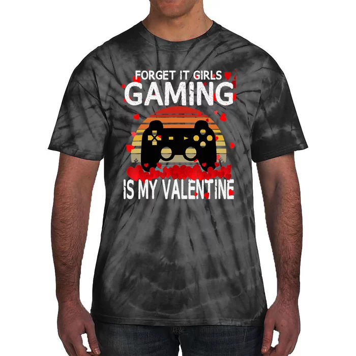 Gamer Valentines Day Video Games Funny Gaming Tie-Dye T-Shirt