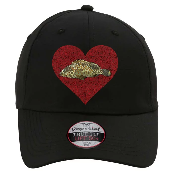 Groupers Valentines Day Fish Love Fingerprint Meaningful Gift The Original Performance Cap